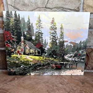 Scenic Cabin Canvas Art
